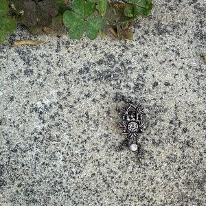 Vintage Silver Floral CooCoo Clock Charm